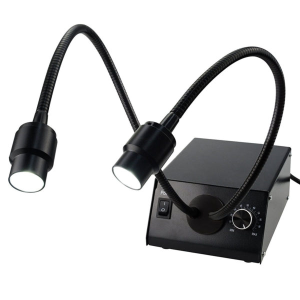 Iluminación Dual Led de Fibra Óptica Para Microscopio